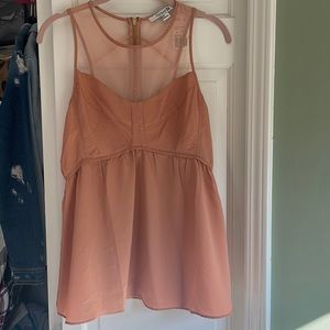 Forever 21 sleeveless skin tone top size M